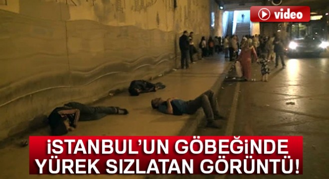 Taksim'de yürekleri sızlatan görüntü