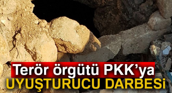 Terör örgütü PKK'ya uyuşturucu darbesi