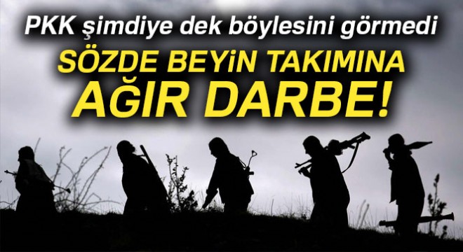 Terör örgütünün sözde beyin takımına ağır darbe...