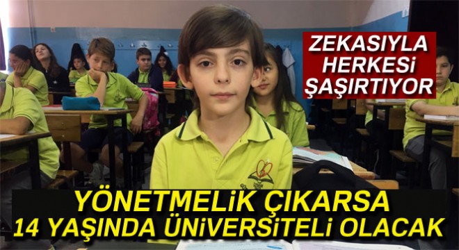 Üstün zekalı Muhammed 14 yaşında üniversiteye başlayabilir