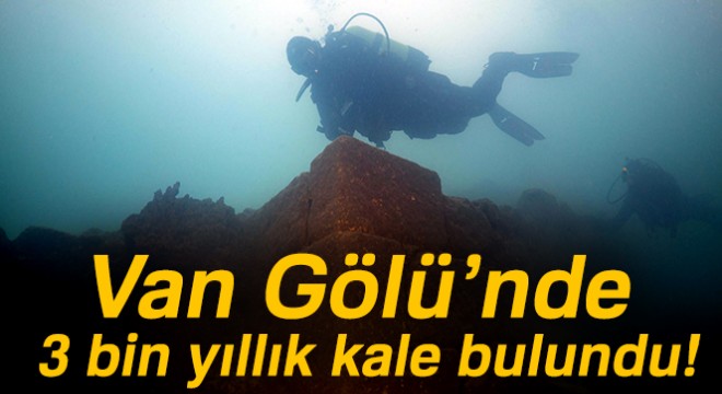 Van Gölü'nde 3 bin yıllık kale bulundu