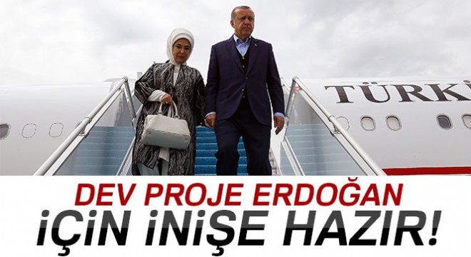 Yeni havalimanı Cumhurbaşkanı Erdoğan'ın inişi için hazır