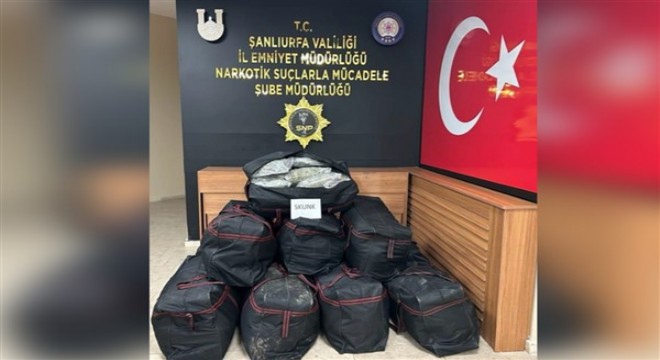 Şanlıurfa'da 177 kilo uyuşturucu ele geçirildi